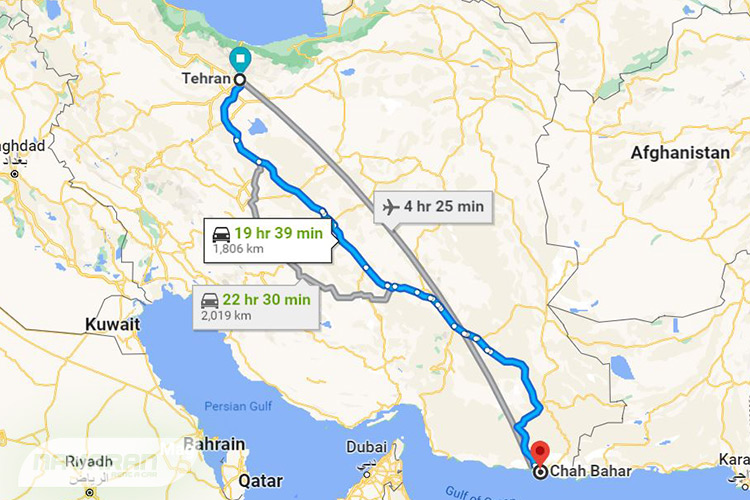 راهنمای جامع سفر به چابهار با خودرو شخصی از تهران